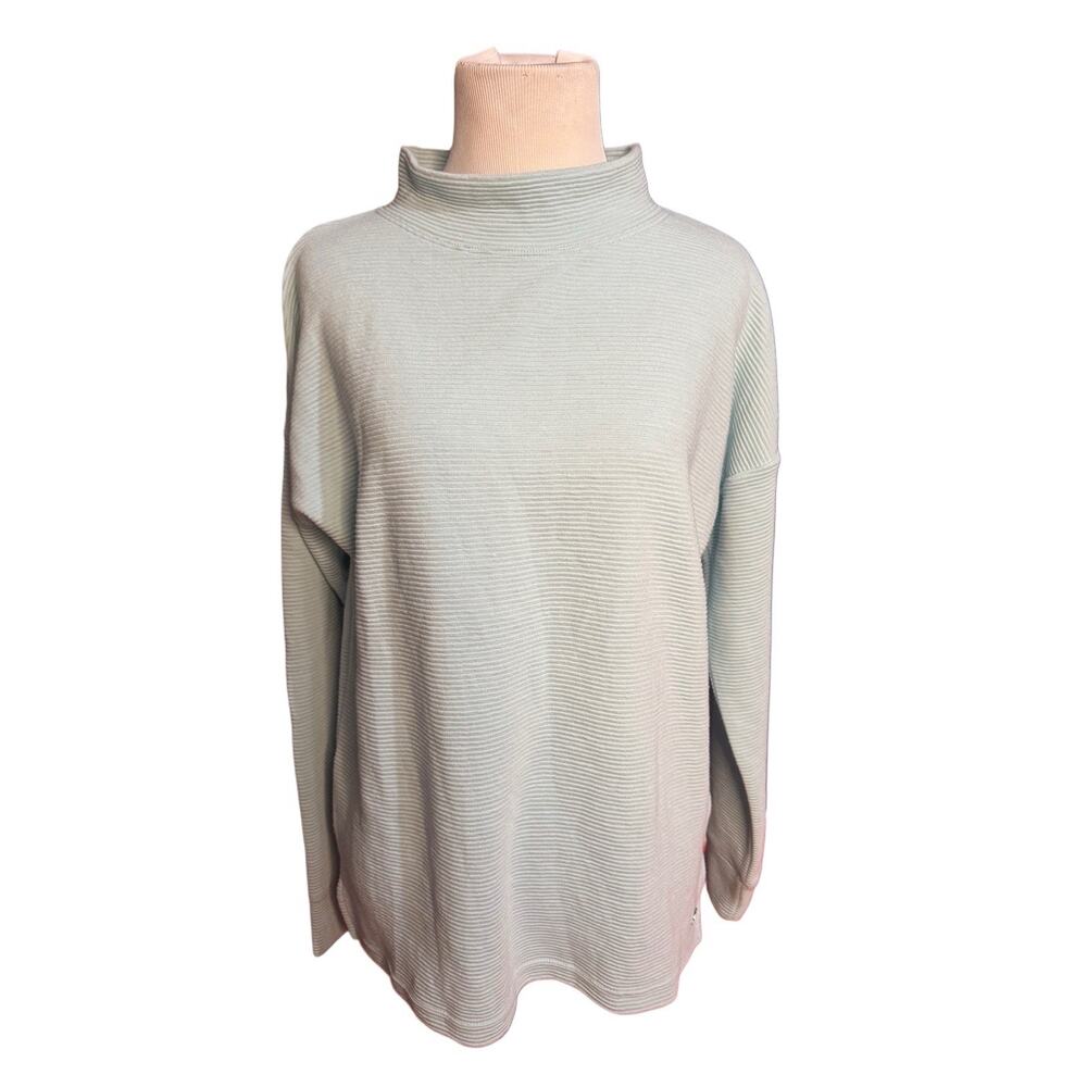 "New" Ideology Women's Cold-Shoulder Vented Sport Top/Sweater Green Mist Size XS